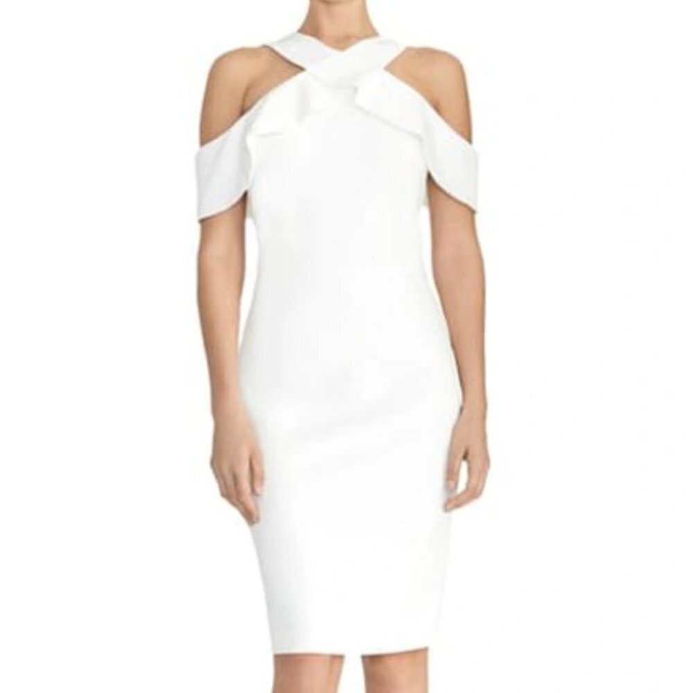 RACHEL Rachel Roy Women's Jolie Cold Shoulder Sheath Dress - M